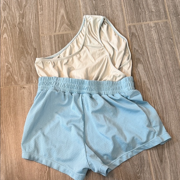 Daily Drills Light Blue Mesh Workout lined Shorts XS S - Picture 4 of 4